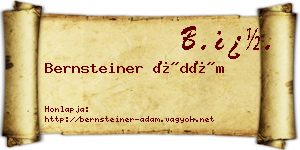 Bernsteiner Ádám névjegykártya